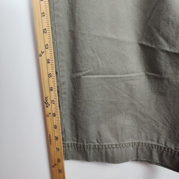 Old Navy Canvas Capri Pants Women's 14 Khaki Wide Leg "Just Below Waist" - Picture 5 of 9